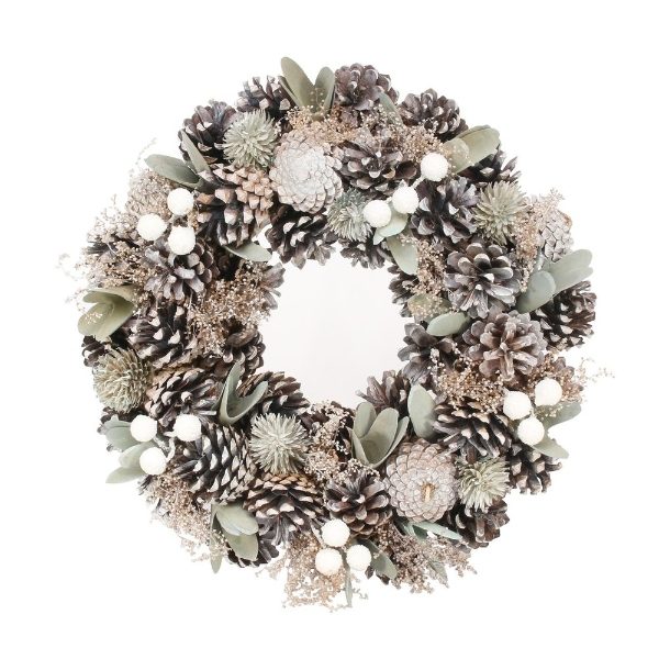 30cm Soft Greens / Natural Wreath