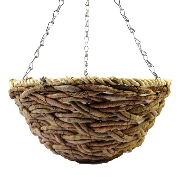 12" Round Hanging Basket | Banana Rope Weave (20)