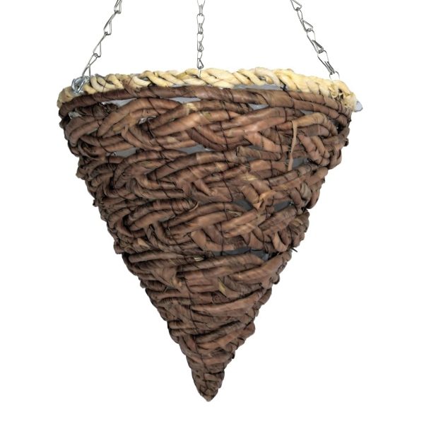 12" Cone Hanging Basket | Banana Rope Weave (20)