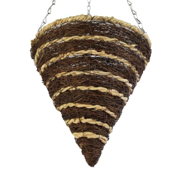 12" Cone Hanging Basket | Salim & Corn Leaf Rope (20)