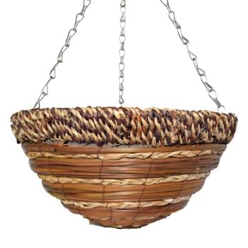 Brushwood & Seagrass Round Hanging Basket