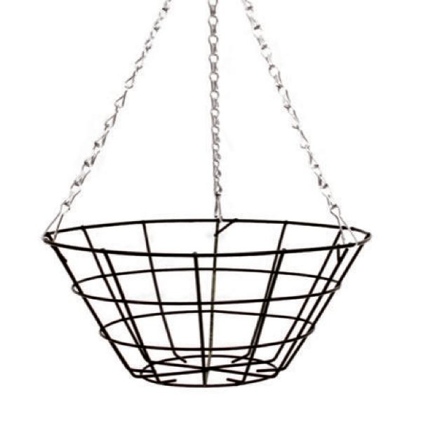 BAFMON16 | 16"Flat Bottom Wire Hanging Basket  (24)