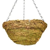 12" Round Hanging Basket | Natural Moss  (20)