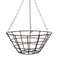 BAFMON14 | 14"Flat Bottom Wire Hanging Basket  (24)