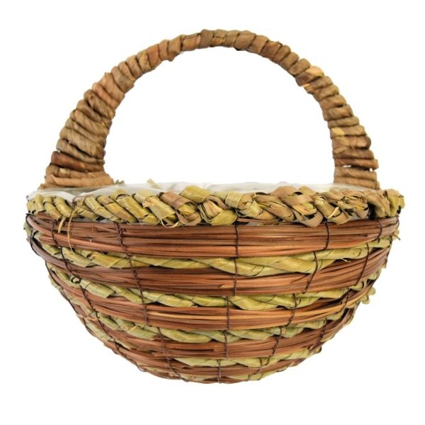 12" Wall Hanging Basket | Swirl Rope & Reed  (20)