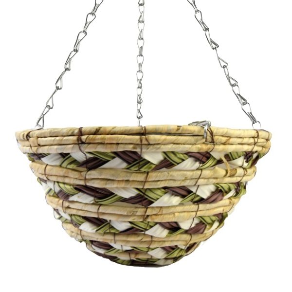 12" Round Hanging Basket | Light 3 Tones Pattern (20)